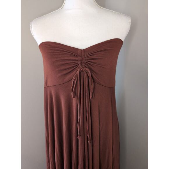 Kylie Paige Ashley orange cottagecore rustic flowy dress skirt combo M - Picture 6 of 9